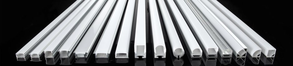 Алюминиевый профиль - 3 врезной led Storm фрезеровка