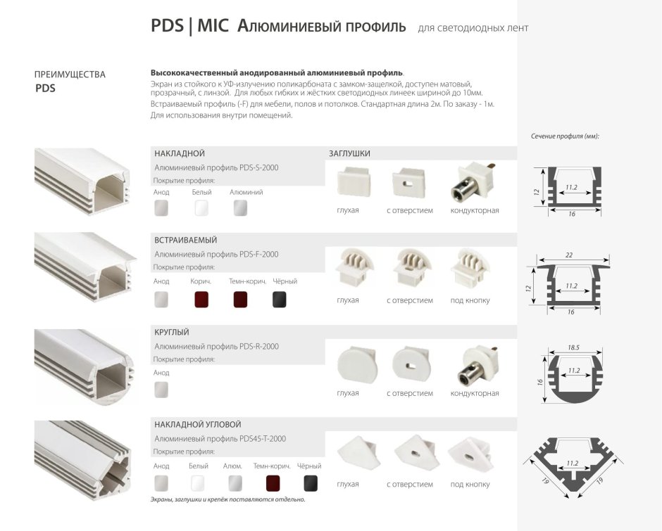 Профиль подсветка