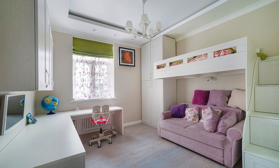 Детская с двумя диванами