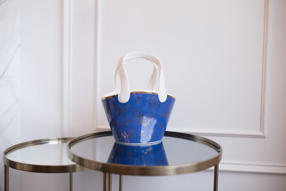 Ваза сумочка керамическая