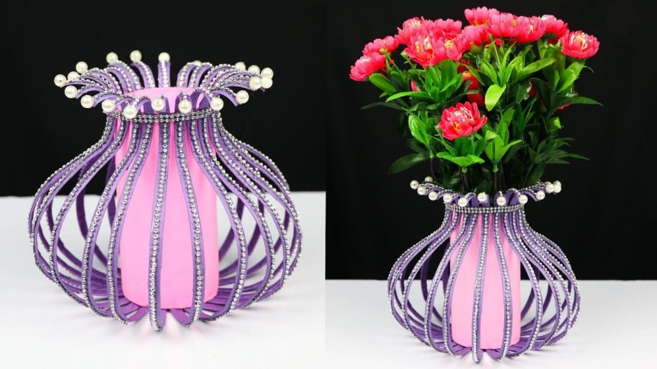 Деревянная корзина для цветов