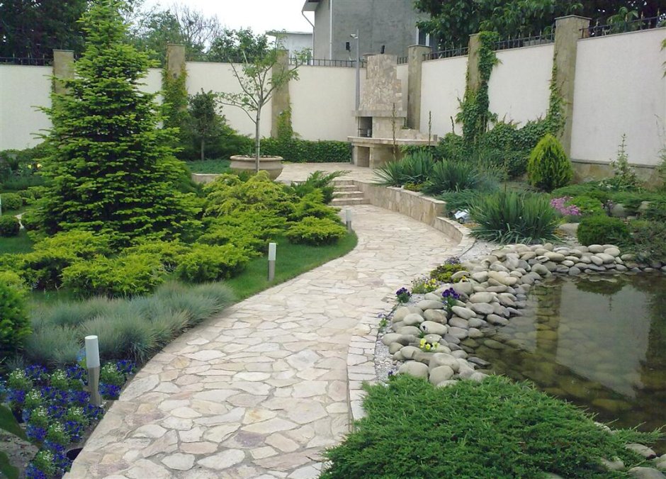 Миксбордеры с хвойниками