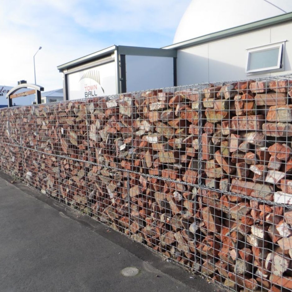 Габионы из кирпича