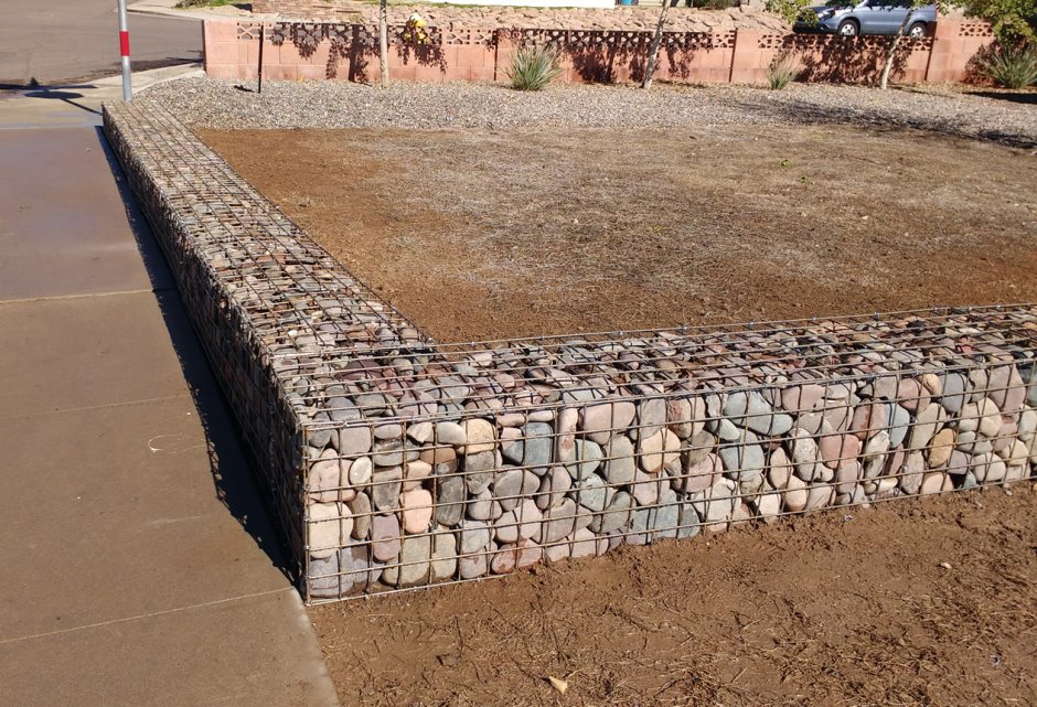 Цоколь габион