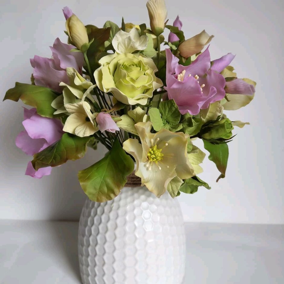 Букеты из холодного фарфора