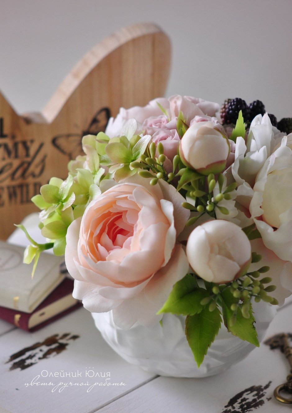 Букеты из холодного фарфора