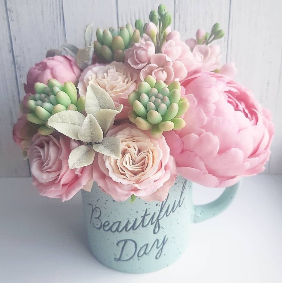 Юлия Ковалева цветы из холодного фарфора