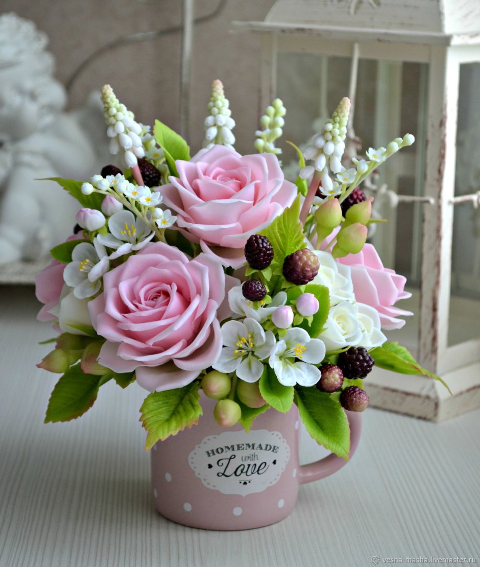 Ягодно-цветочные композиции из фоамирана