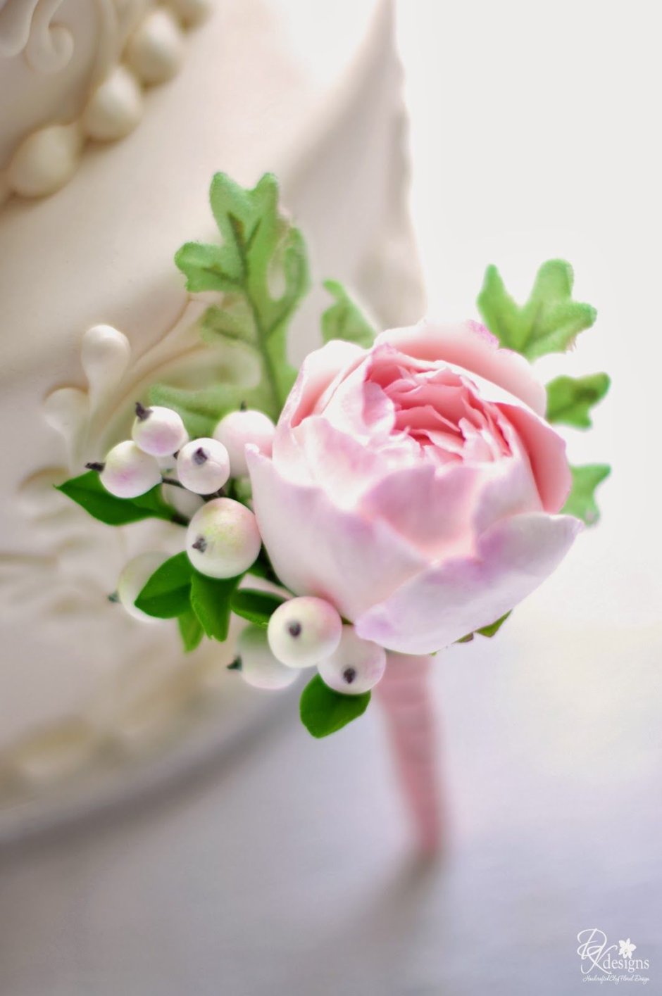 Свадебный букет из холодного фарфора