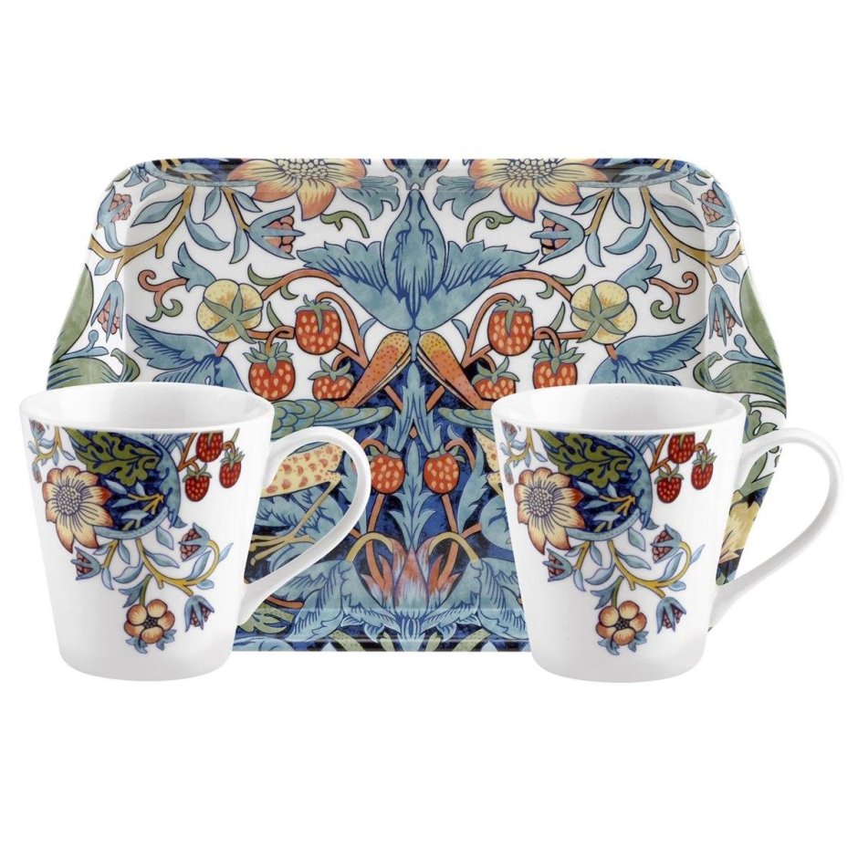 William Morris посуда Strawberry Thief