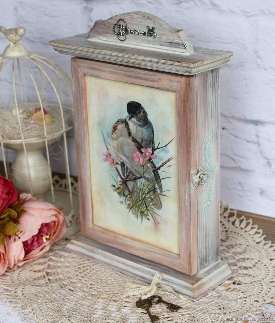 Ключница декупаж