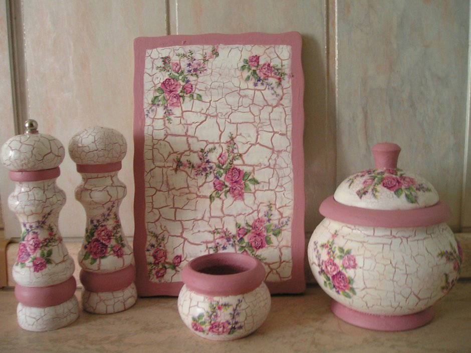 Декупаж на разных предметах