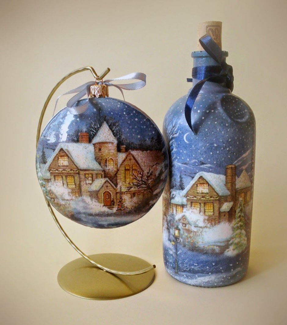 Новогодний декупаж