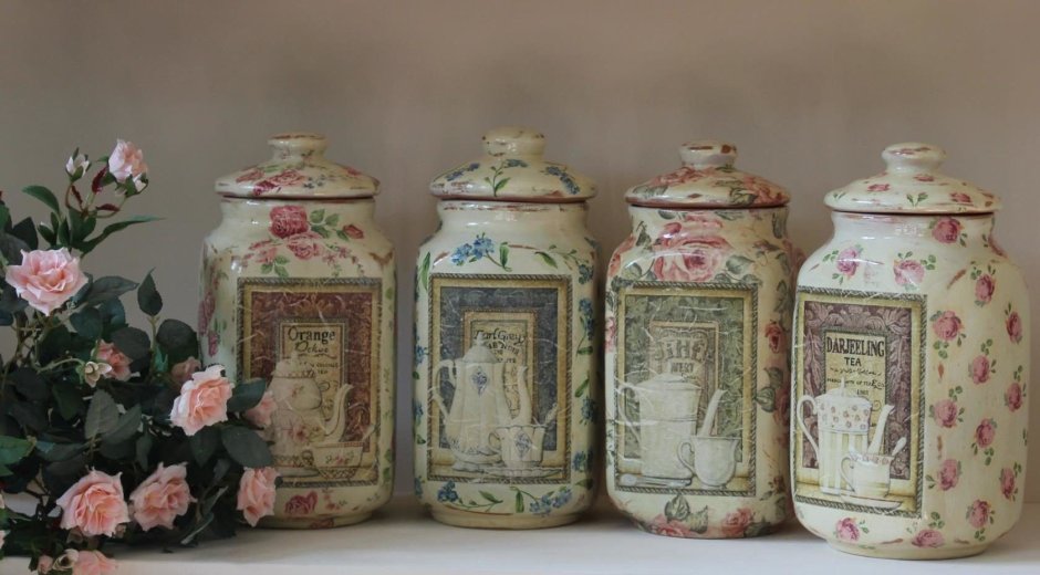 Декупажные баночки