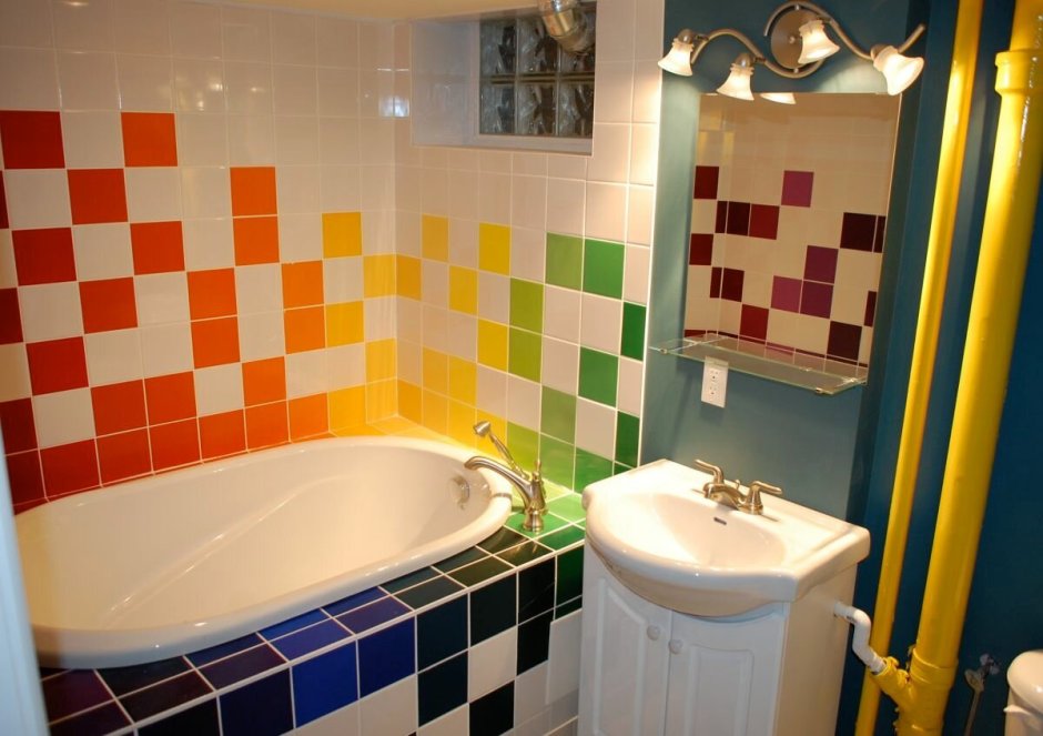 Радужная ванная комната