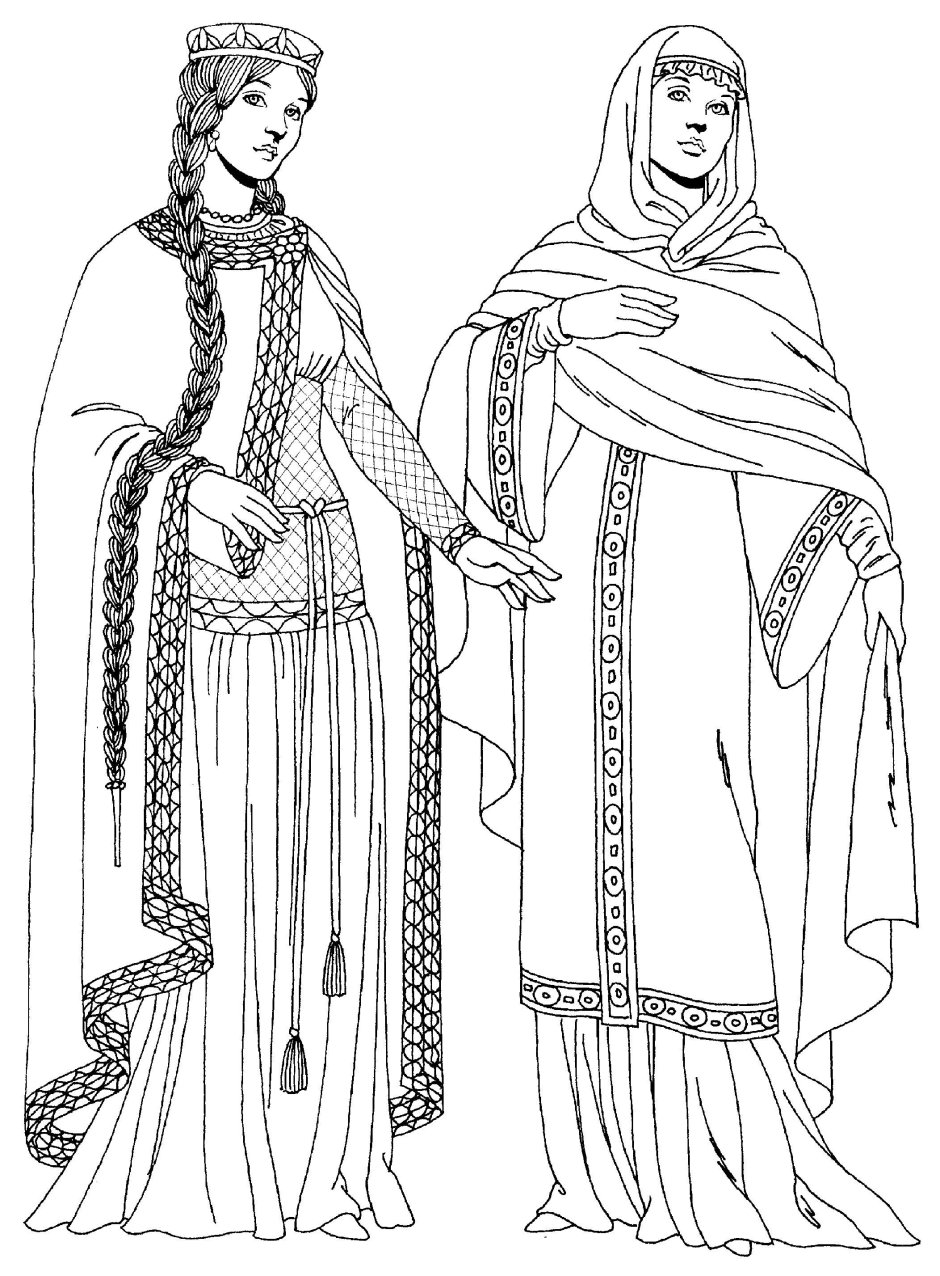 Средневековая мода романский стиль