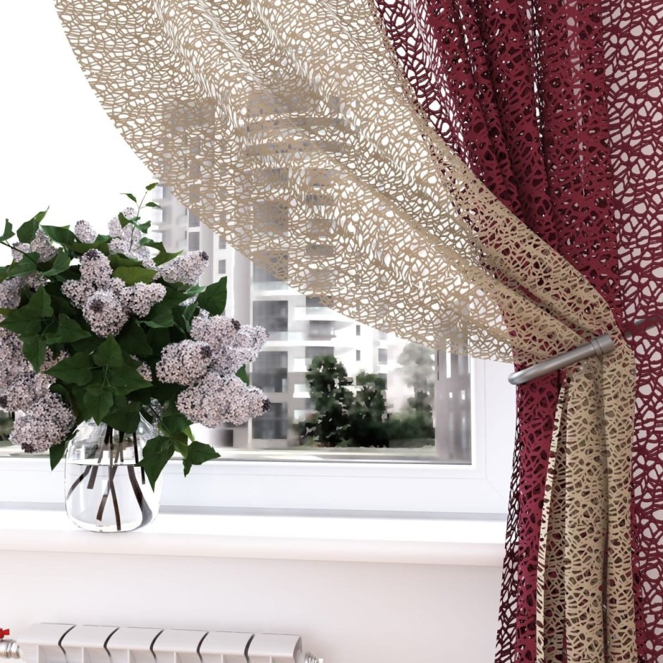 Тюль паутинка микросетка