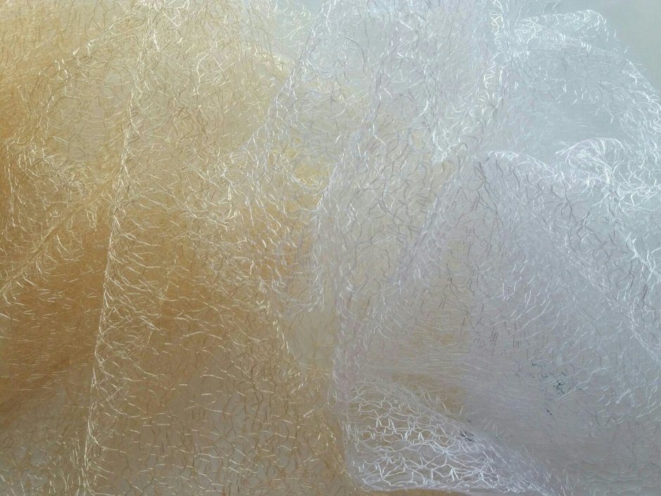 Тюль паутинка серебро