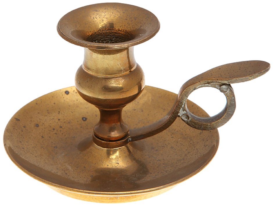 Латунный подсвечник старинный