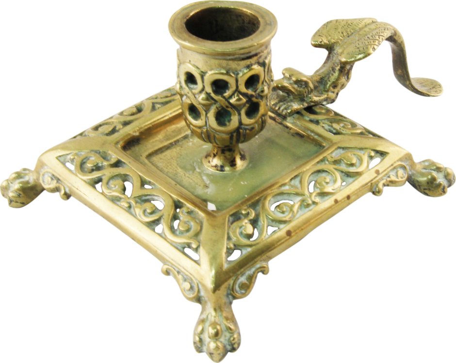 Подсвечник латунь