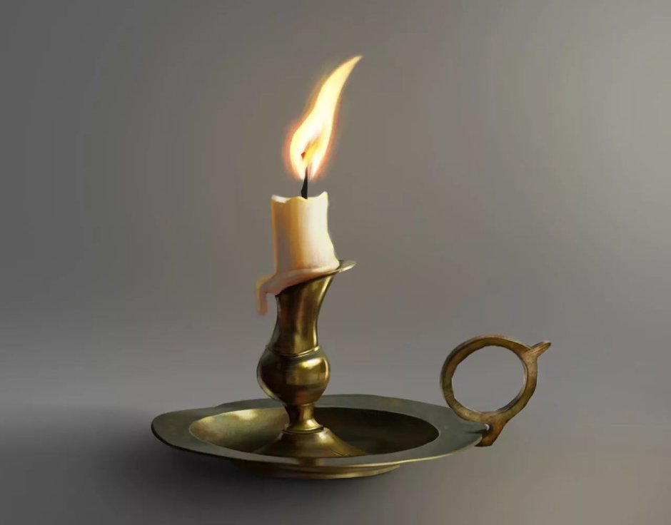 Золотые подсвечники с ручкой