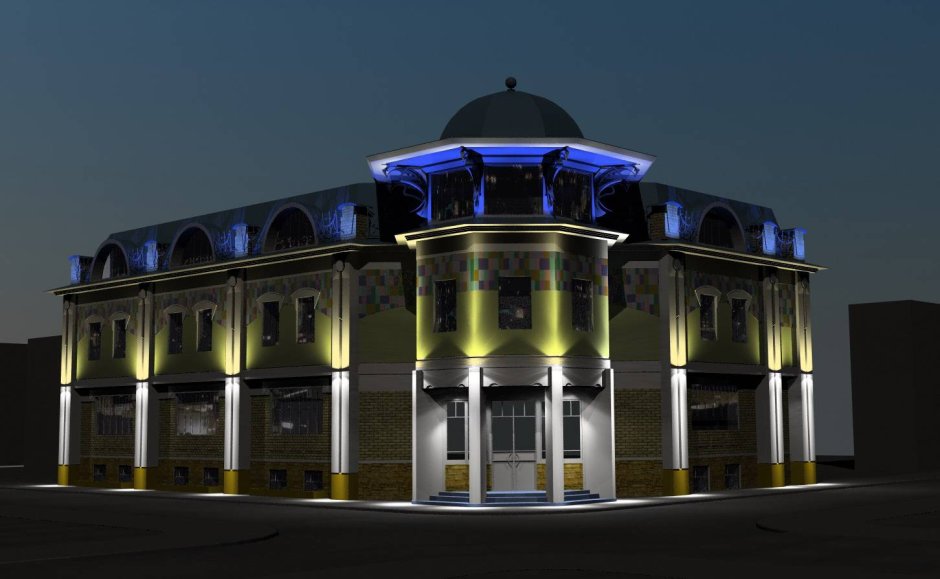 Архитектурное освещение фасадов