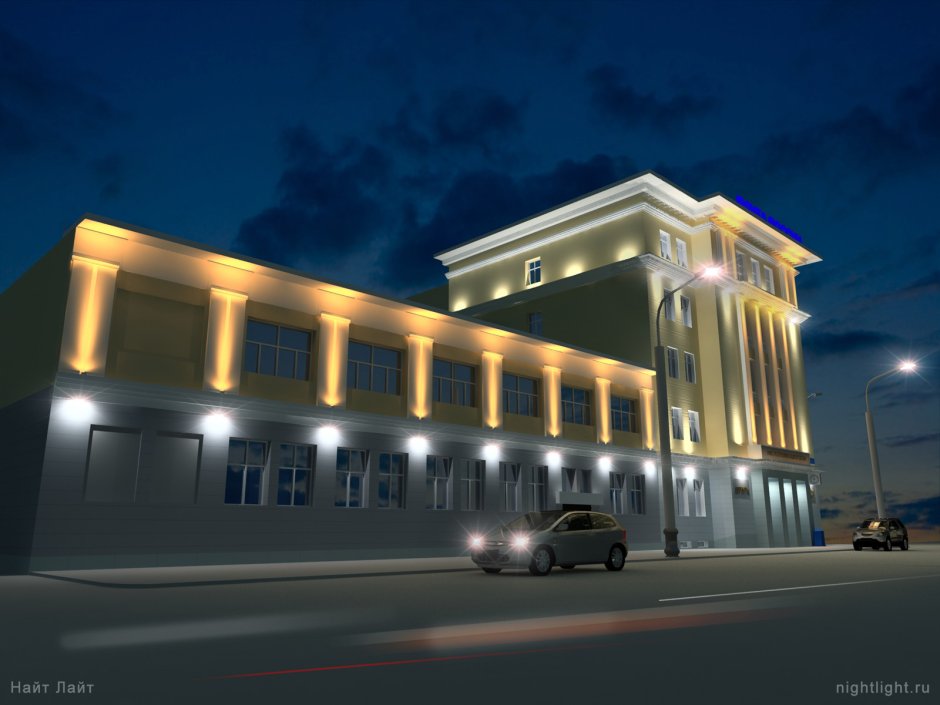 Декоративная подсветка зданий