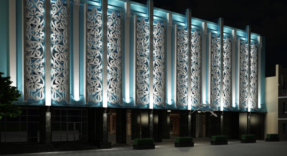 Подсветка фасада