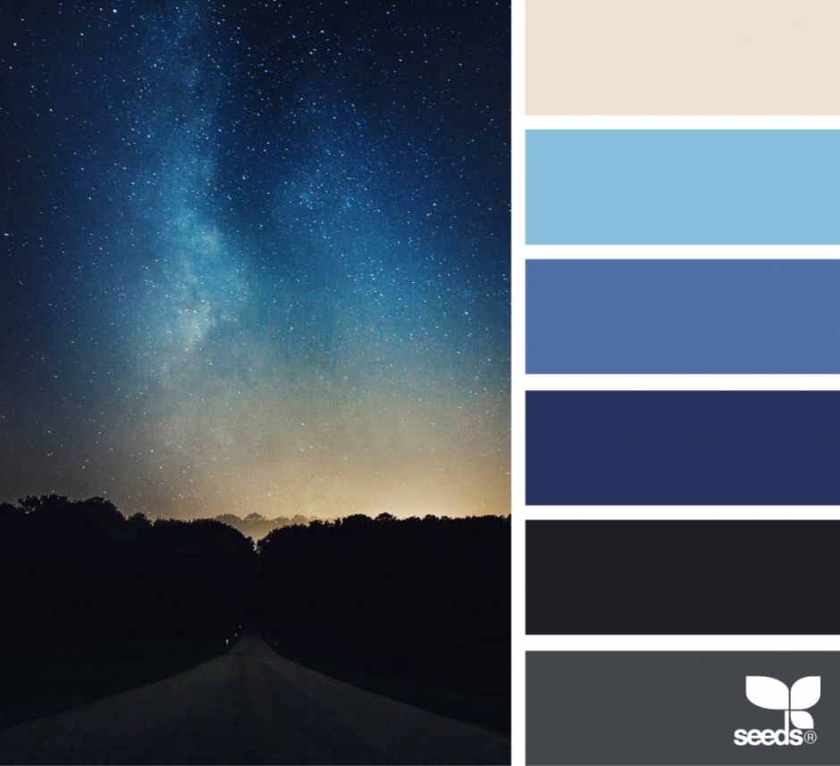 Цветовая палитра темно синий