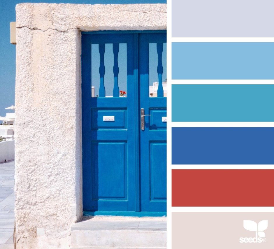 Сочетание цветов с синим