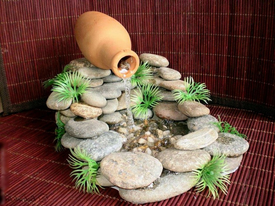 Фонтан из камней своими руками