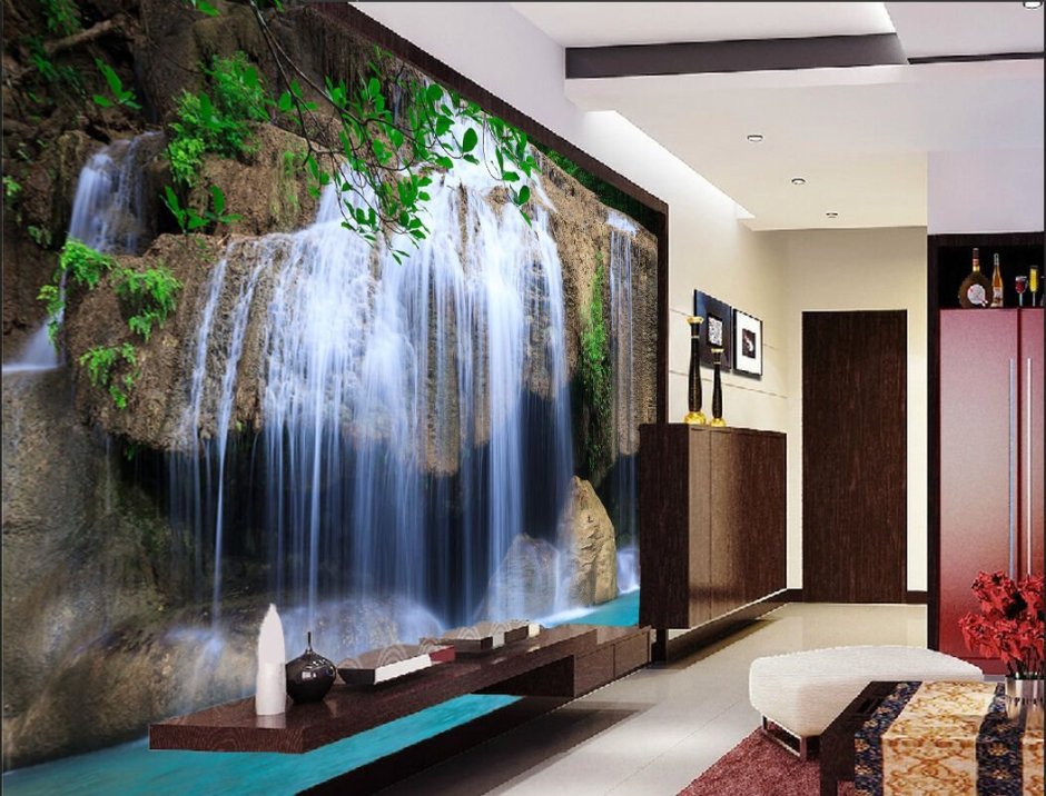 Водопад в интерьере