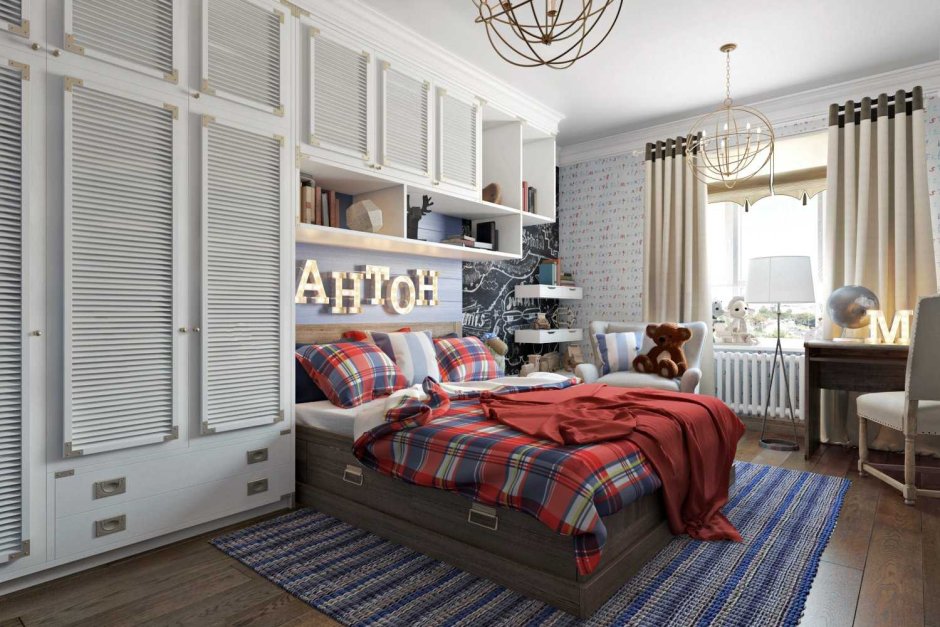 Спальня подростка в американском стиле