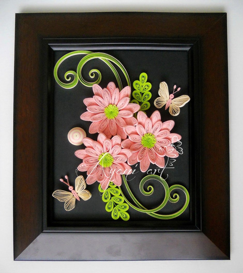 Квиллинг картины Ольги Ольшак