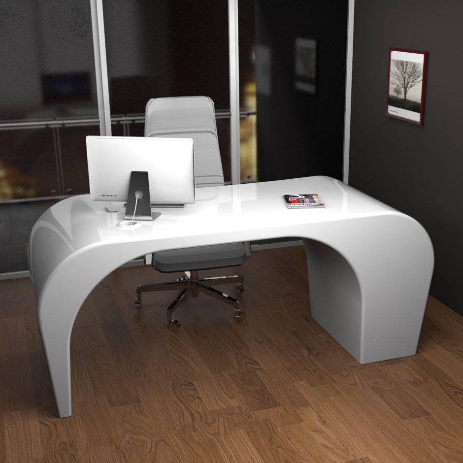 Письменный стол с закругленными углами
