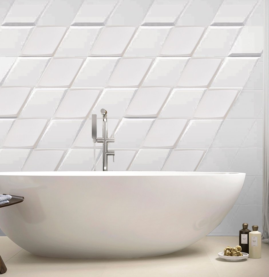 Белая мелкоформатная плитка