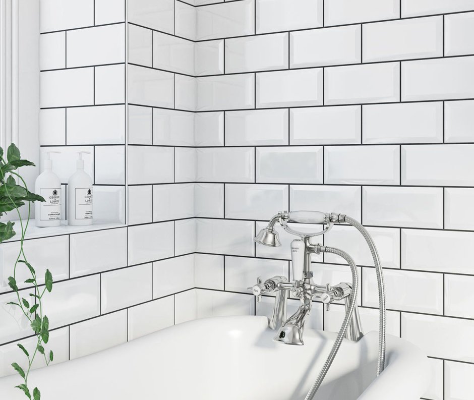 Brick White Gloss плитка настенная