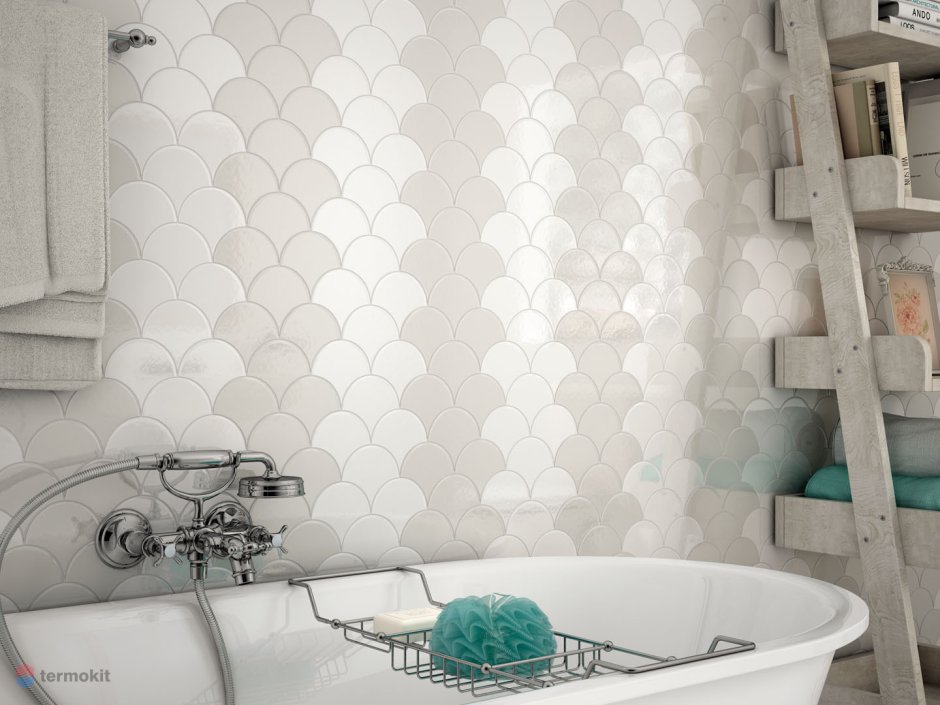 Плитка настенная equipe Scale Alhambra White (120х120) белая (кв.м.)