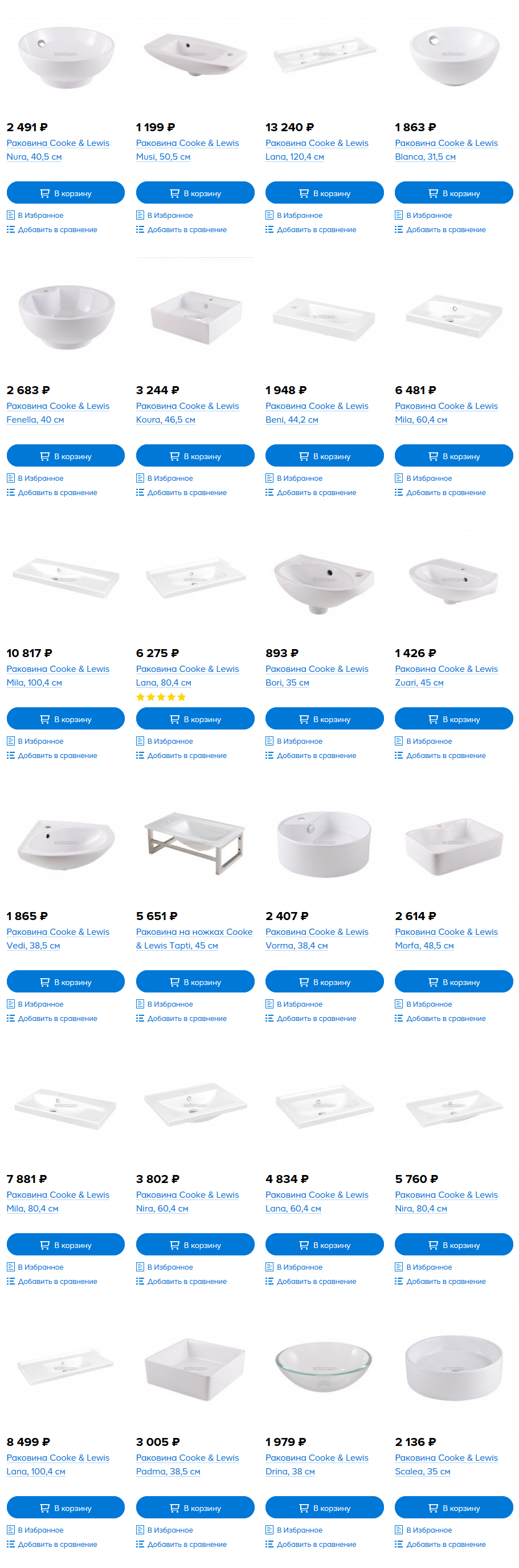 Комплект мебели для ванной Леруа Мерлен