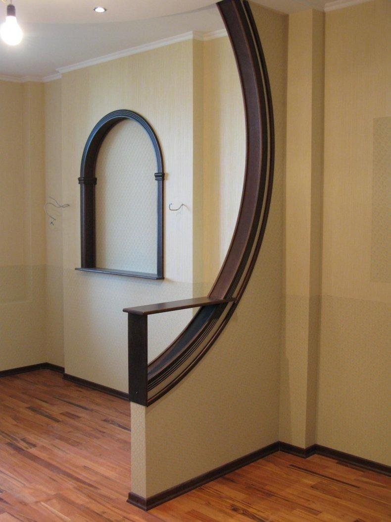 Круглая стена варианты отделки