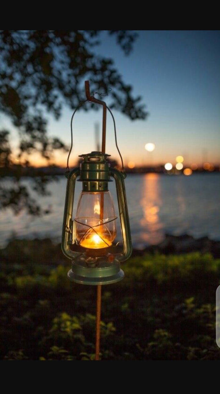 Декупаж керосиновой лампы