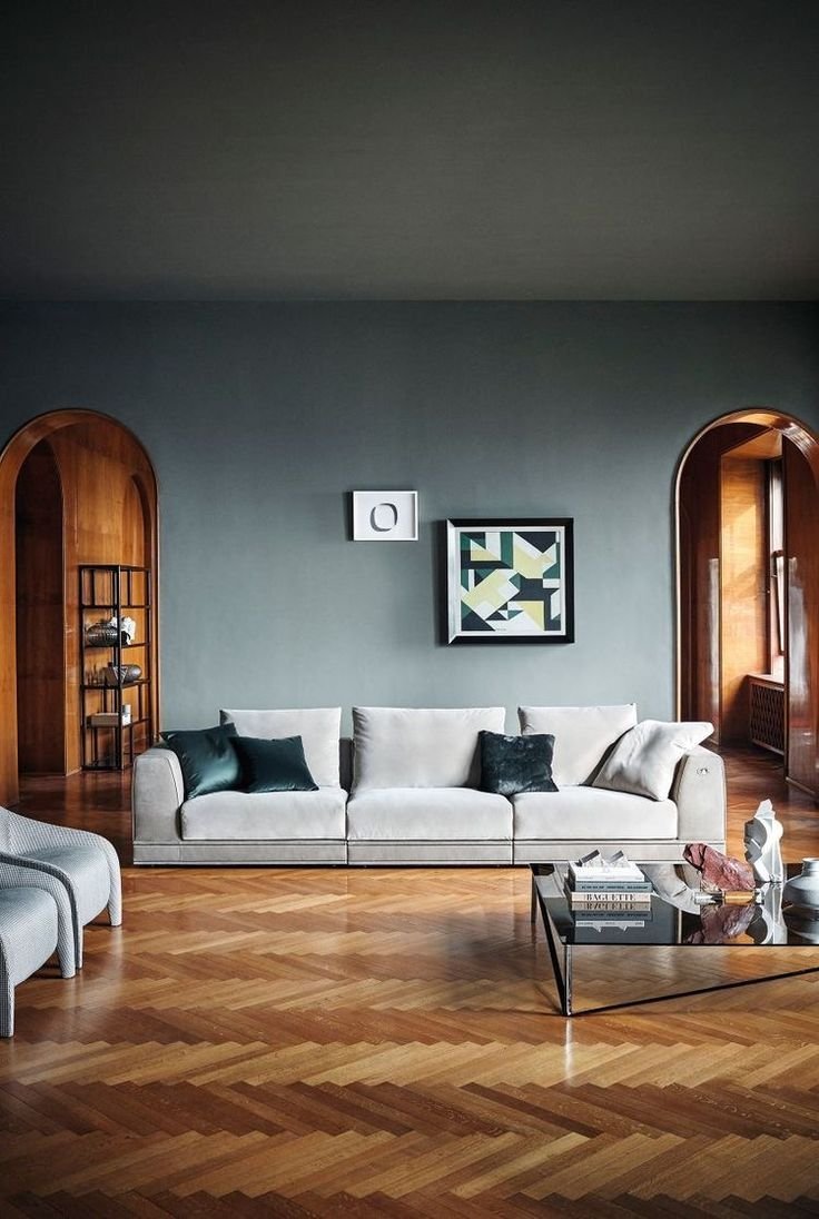 Паркет елочкой в скандинавском стиле