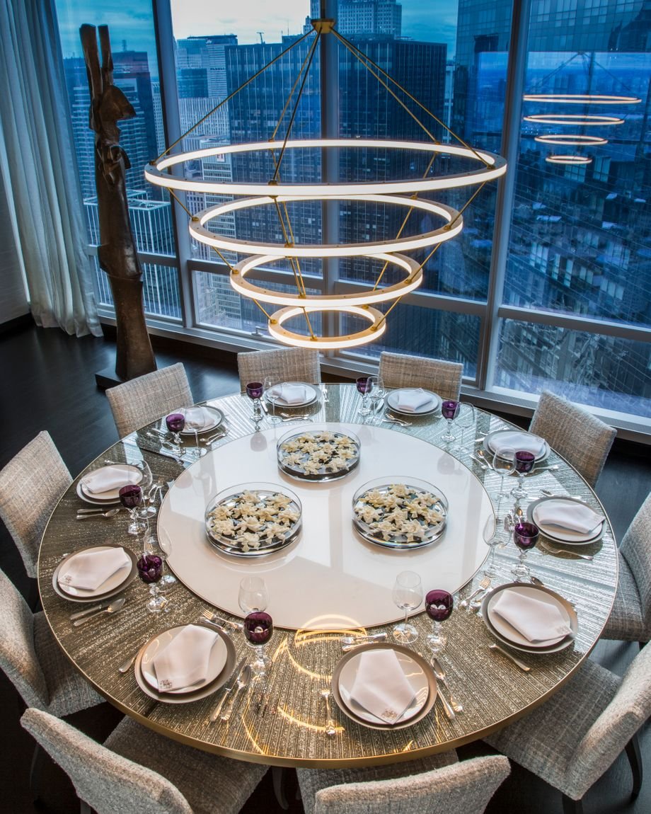 Сервировка круглого стола