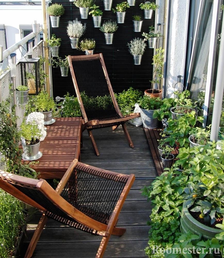 Сад на балконе цветы