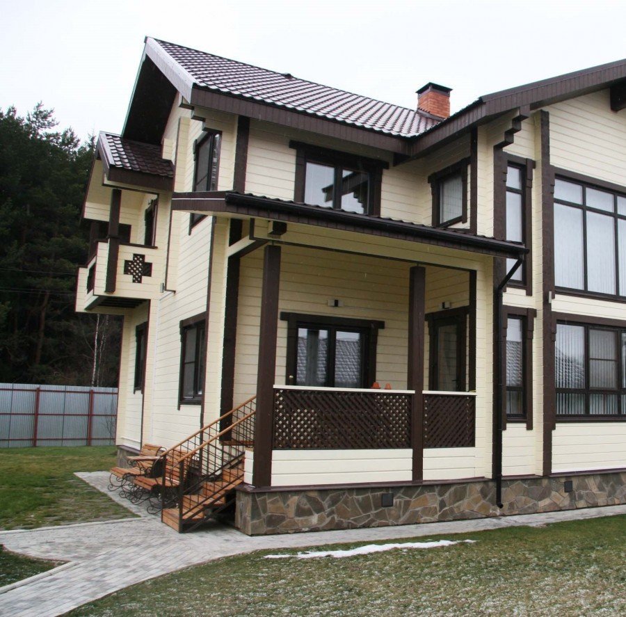 Каркасный дом внешняя отделка