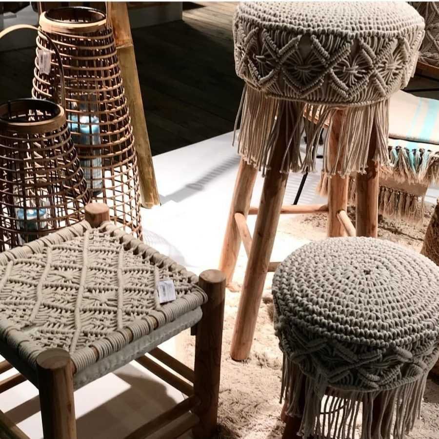 Пуфик макраме