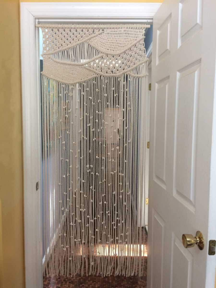 Занавески на стеклянную дверь