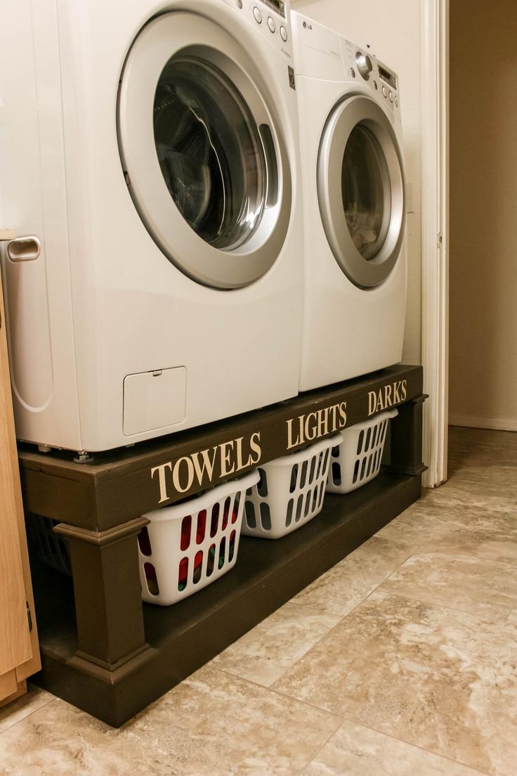 Шкаф для стиральной машины в ванной