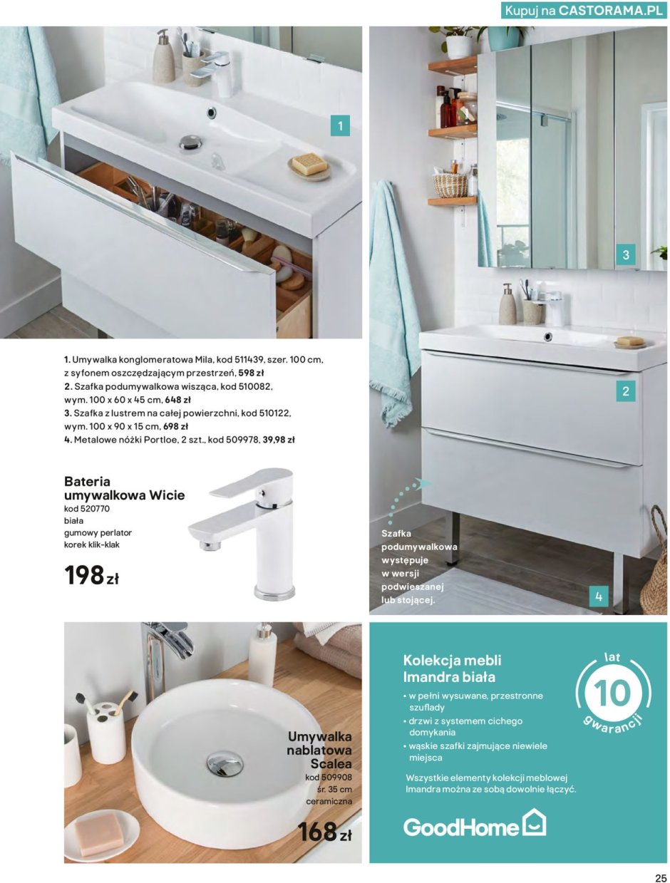 Тумба подвесная Cooke & Lewis Imandra, 80 х 60 х 45 см