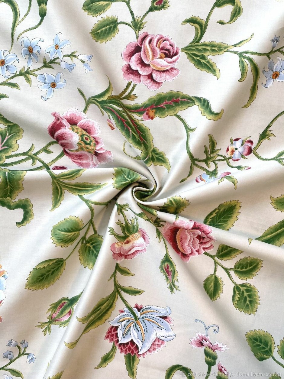 Сатин Трехгорная мануфактура Императорский пион